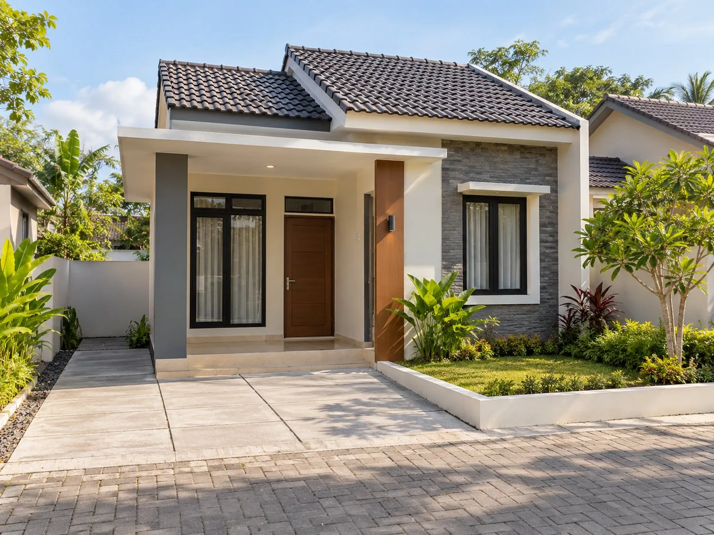 Fasad Utama Rumah KONSEP DEMO — Tipe B 36/72 - AGRILAND BOJONEGORO